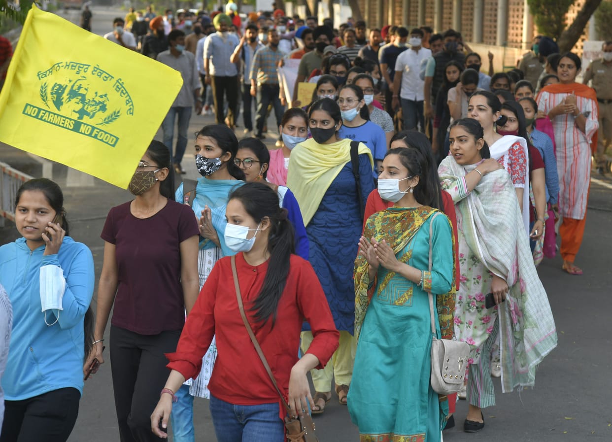 Students burnt effigy of DSW after closing library in PU