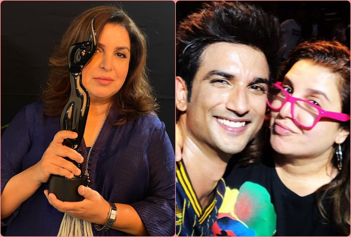 farah khan remembers sushant singh rajput after getting film fare award for dil bechara choreography