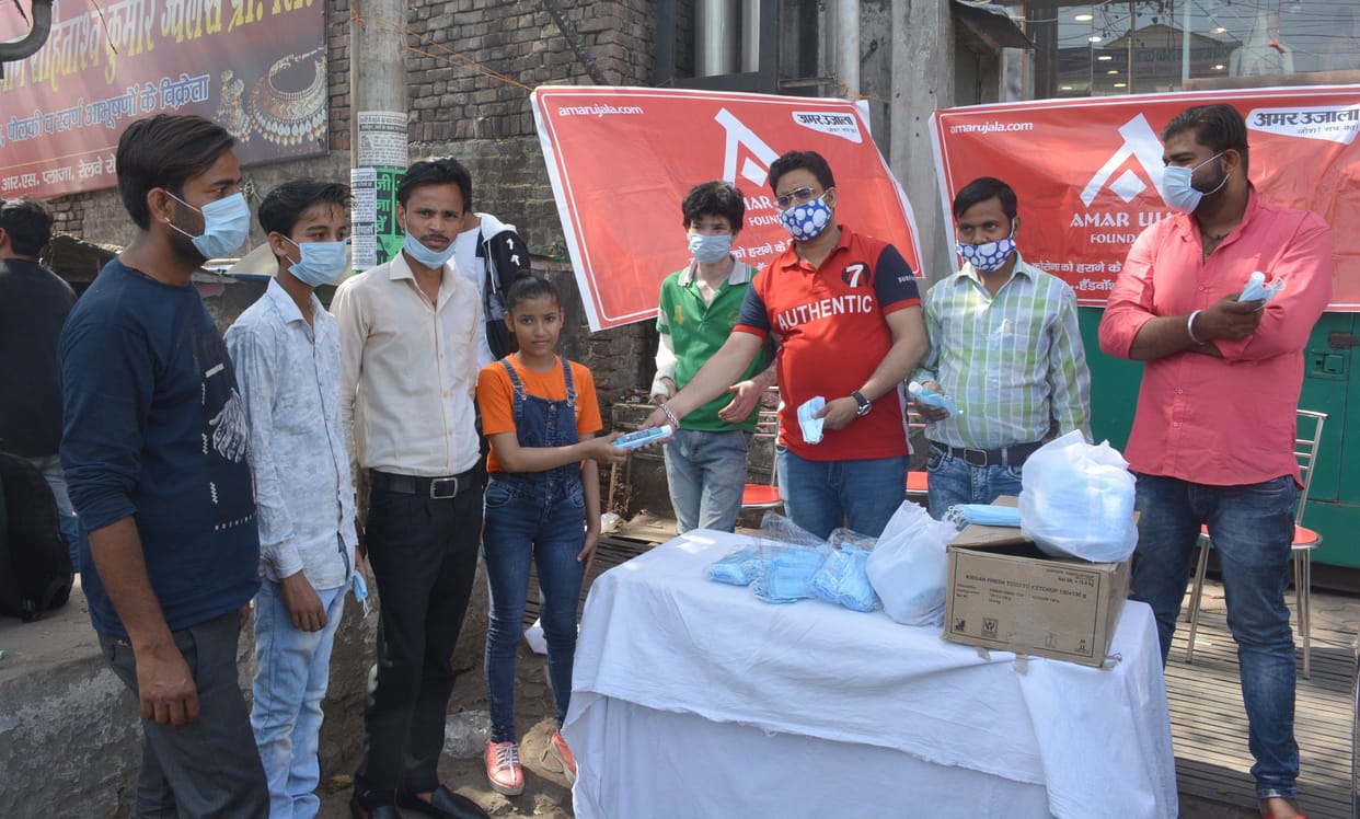Distributed mask and sanitizer