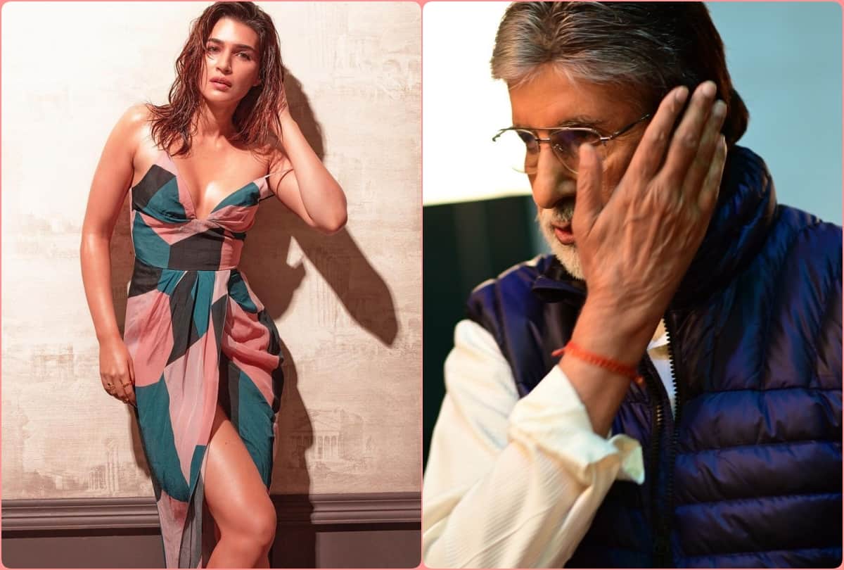 kriti sanon hot look steal limelight when amitabh bachchan comment wow