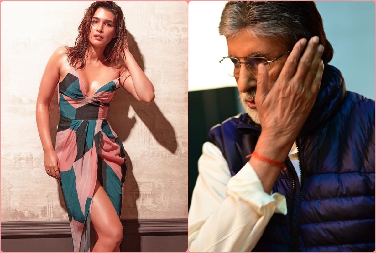 amitabh bachchan gave reaction on kriti sanon photos on instagram