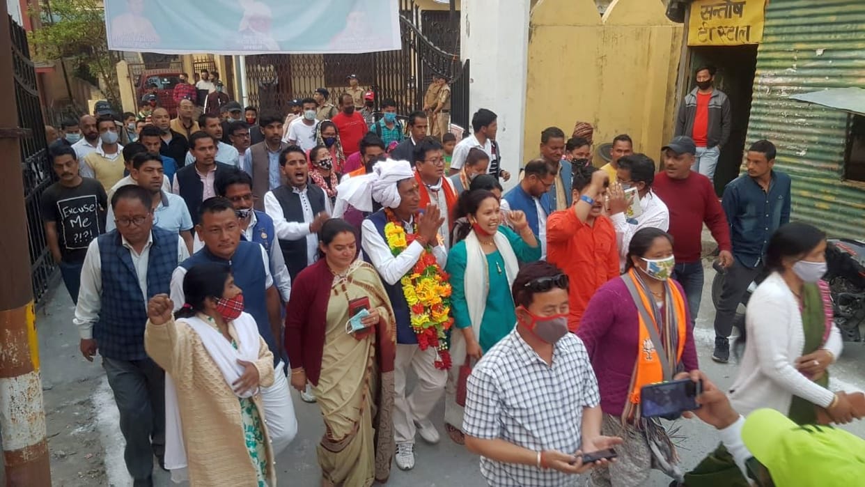 Welcome of Minister Bishan Singh Chufal