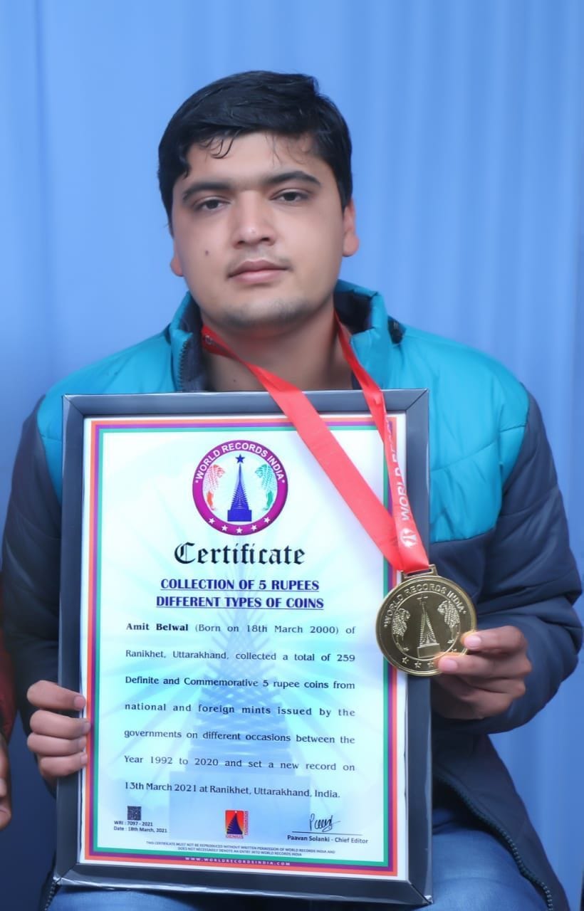 Amit's name recorded in World Record of India