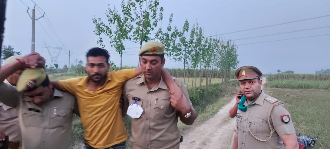 Shahpur police caught a miscreant in an encounter, shot.