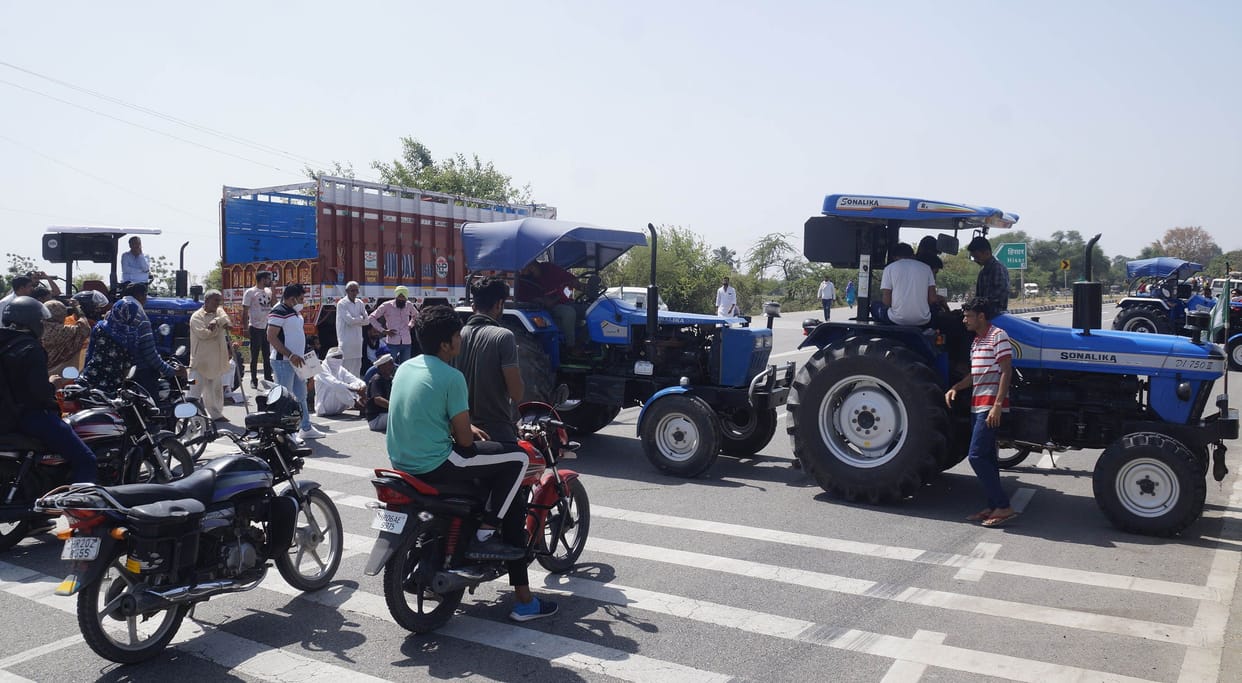 bharat band - no transportaion in district