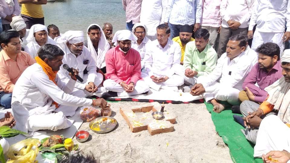 Land worship done for bridge over Ramganga nutri canal