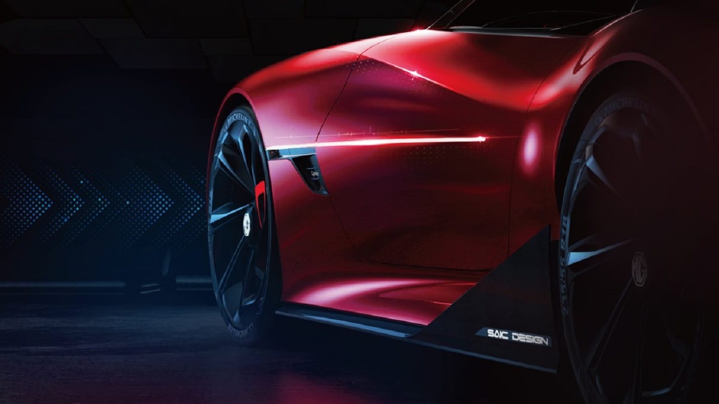 mg cyberster ev first look MG EV sports car MG claims mg cyberster driving range 800 km