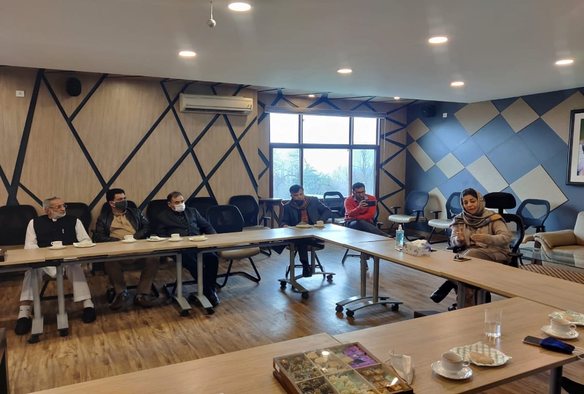 PDP Meeting in Srinagar under chairmanship of PAC chairperson and party President Mehboba Mufti