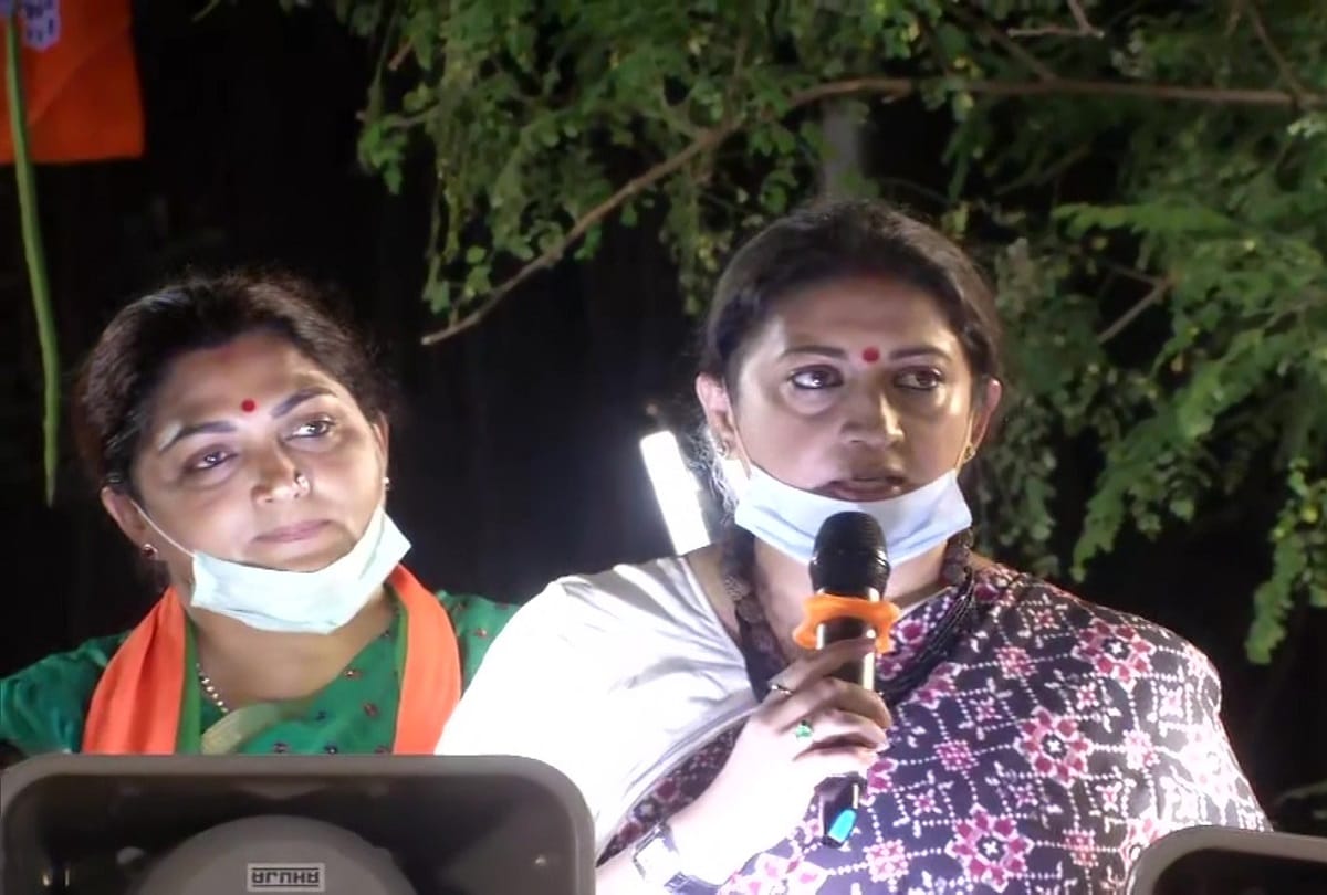 Smriti Irani challenges Kamal Haasan to open debate with BJP candidate