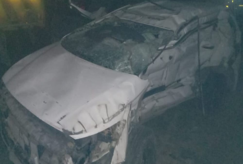 Roorkee News: Car Collided with divider, Two junior engineer from Ghaziabad killed