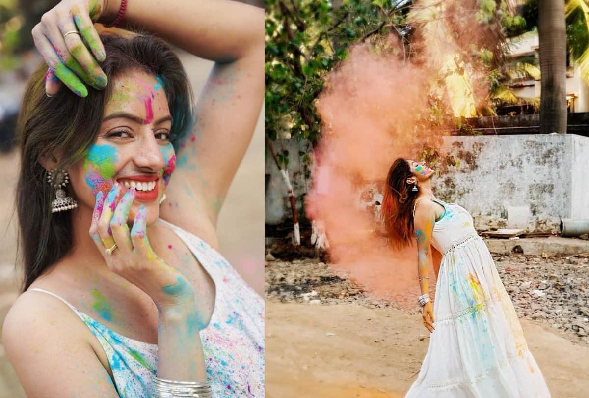 Diya Aur Baati Hum Fame Actress Deepika Singh Plays Holi Share Pictures On Social Media