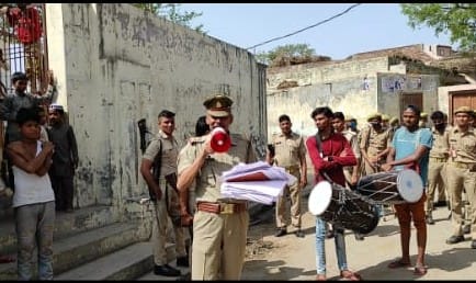 Attachment notice pasted on the houses of the accused