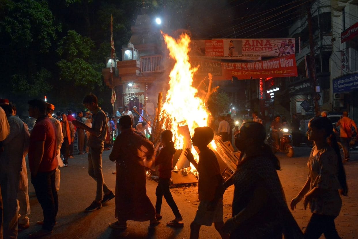 Holika Dahan at 1,146 places in Muzaffarnagar