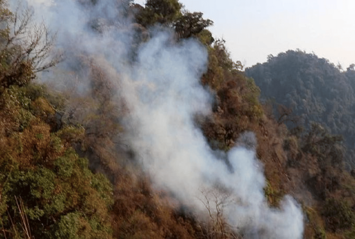 manipur news Very unfortunate to see the fire spreading at Shirui Peak Home Ministry to extend all possible help from NDRF