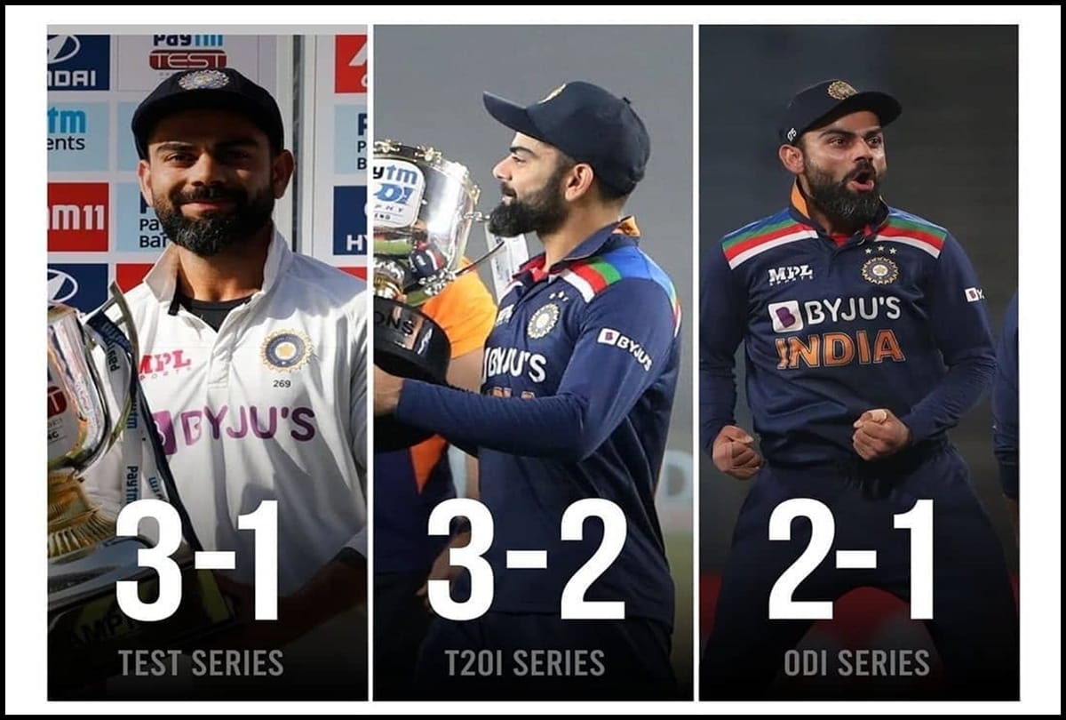Indian cricket team won consecutive sixth odi series at home vs England