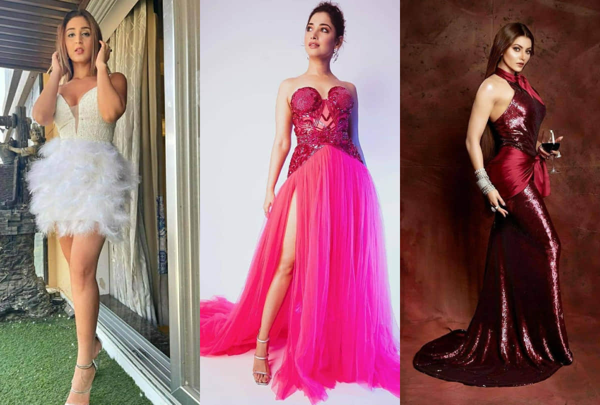 filmfare award 2021 urvashi rautela tamannah bhatia singer dhvani bhanushali sizzling look