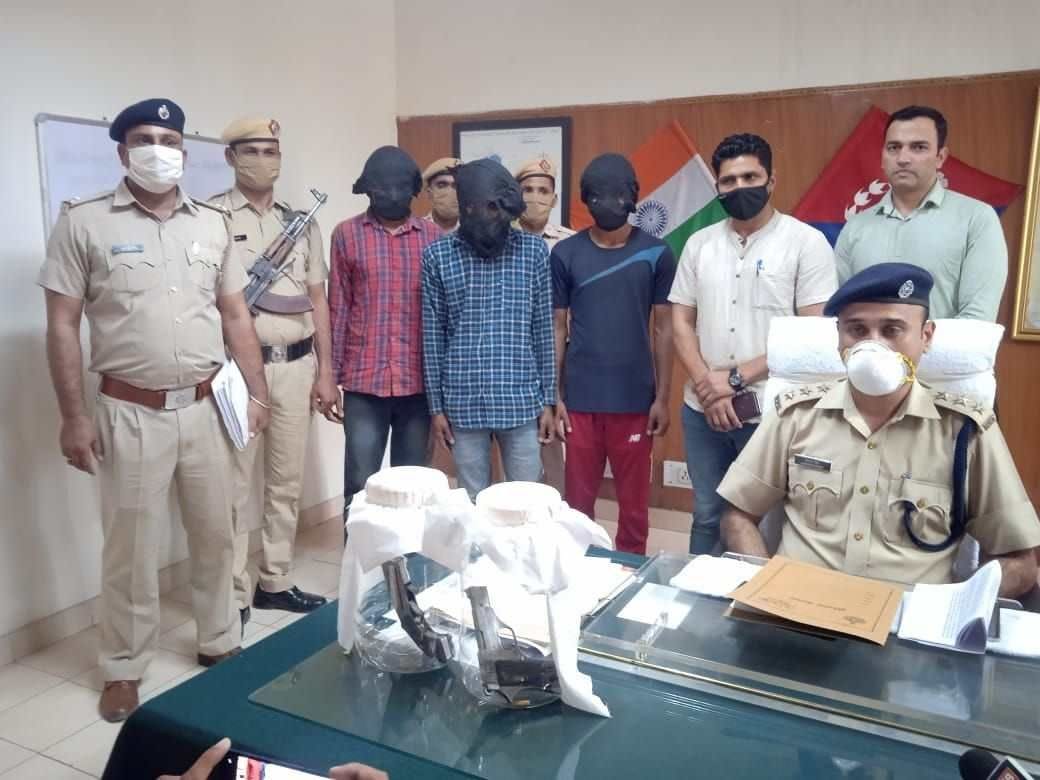 Three accused arrested for shooting woman, one BA and two 12th pass