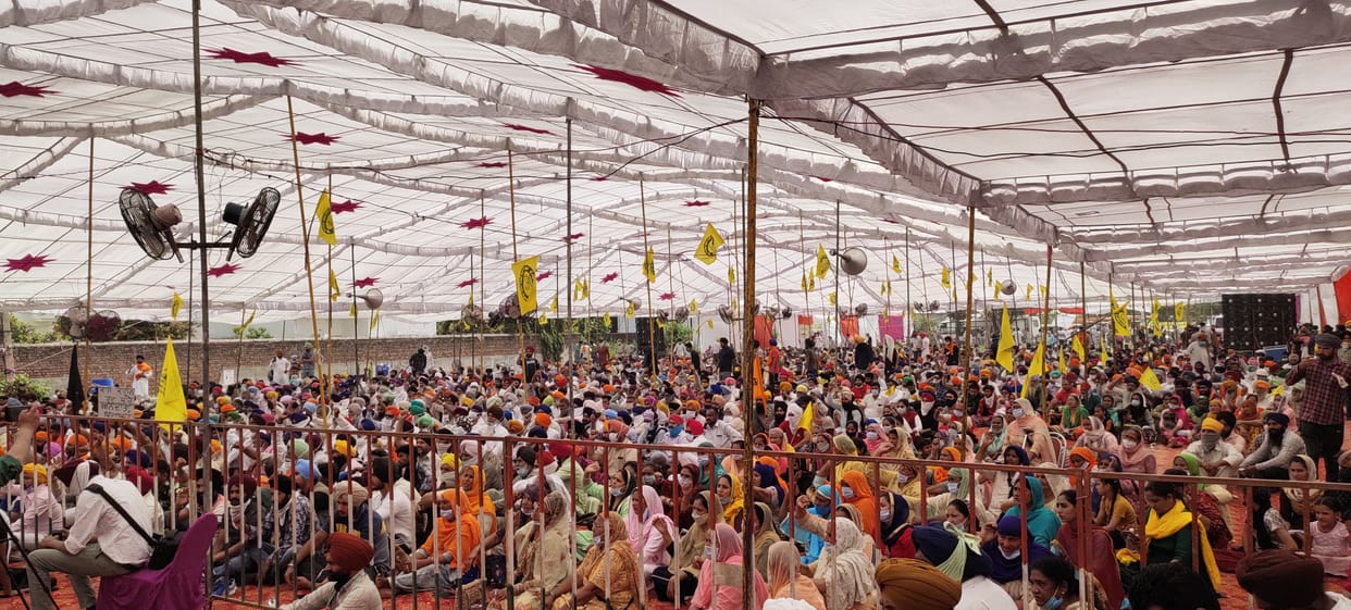 farmers protest in Anandpur Sahib