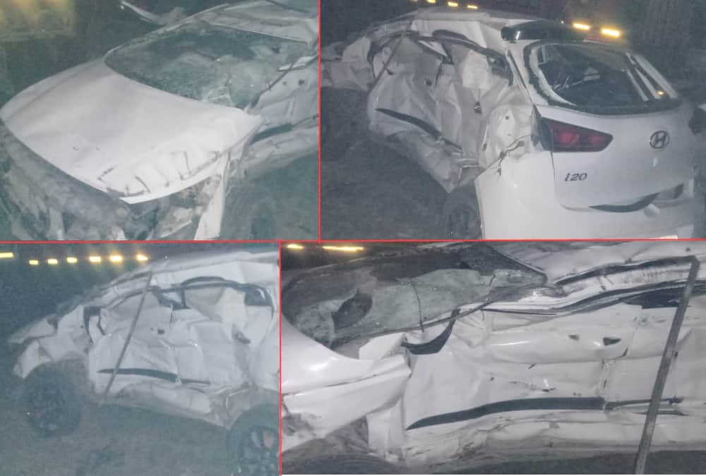 Uttarakhand News: Horrific Car Accident on Delhi Haridwar Highway on Holi 2021, Two junior engineer Died Photos