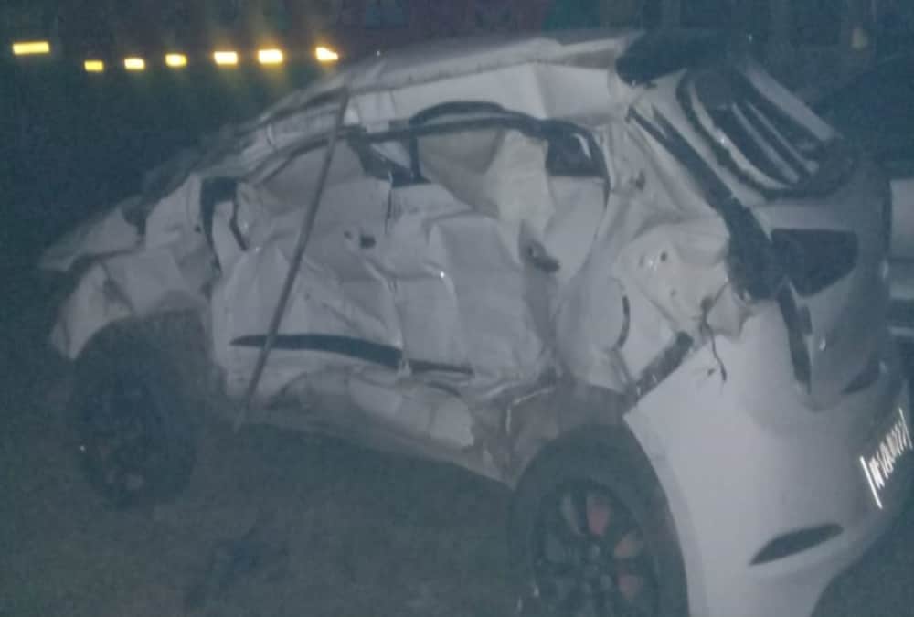 Uttarakhand News: Horrific Car Accident on Delhi Haridwar Highway on Holi 2021, Two junior engineer Died Photos