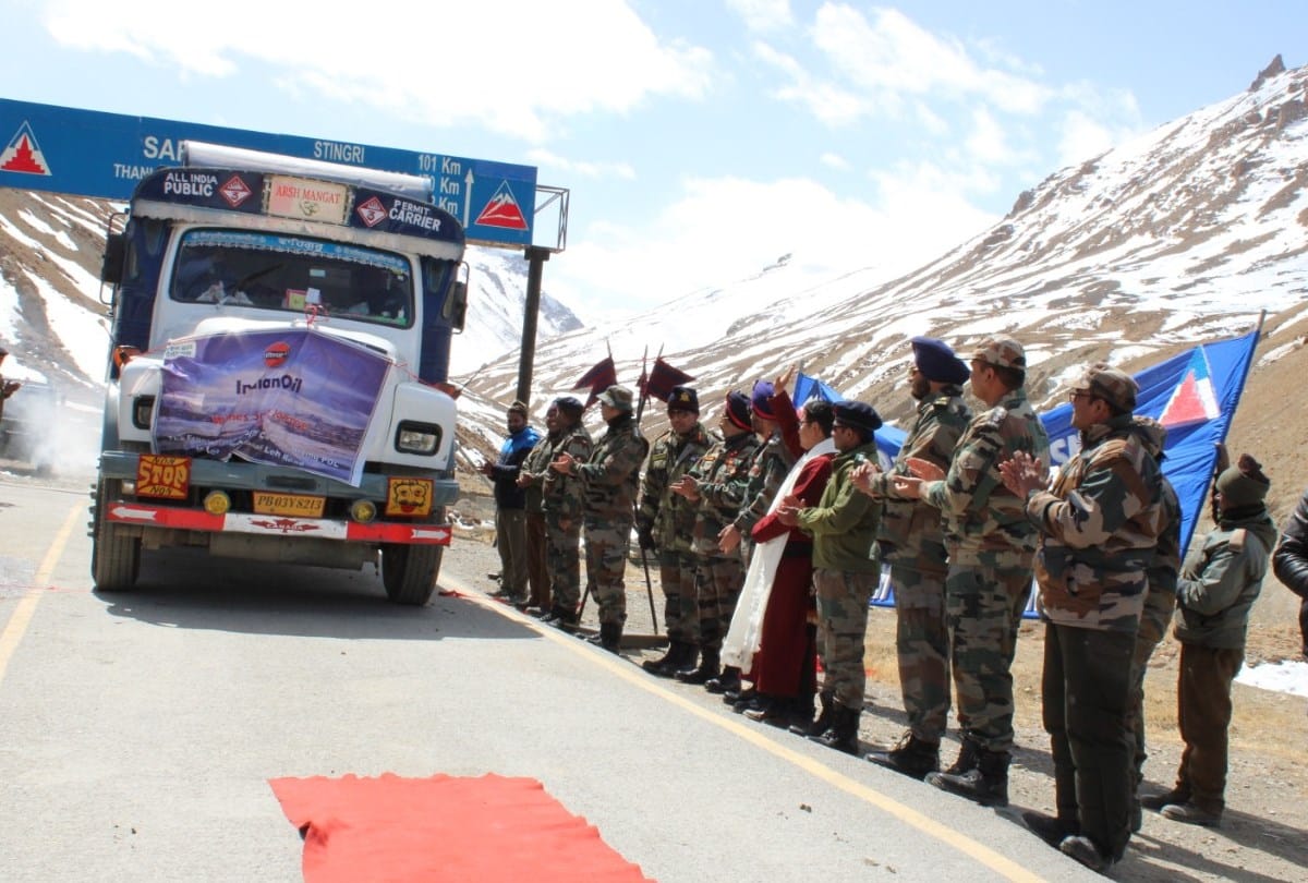 Manali Leh Highway restored for traffic by Border Roads Organisation