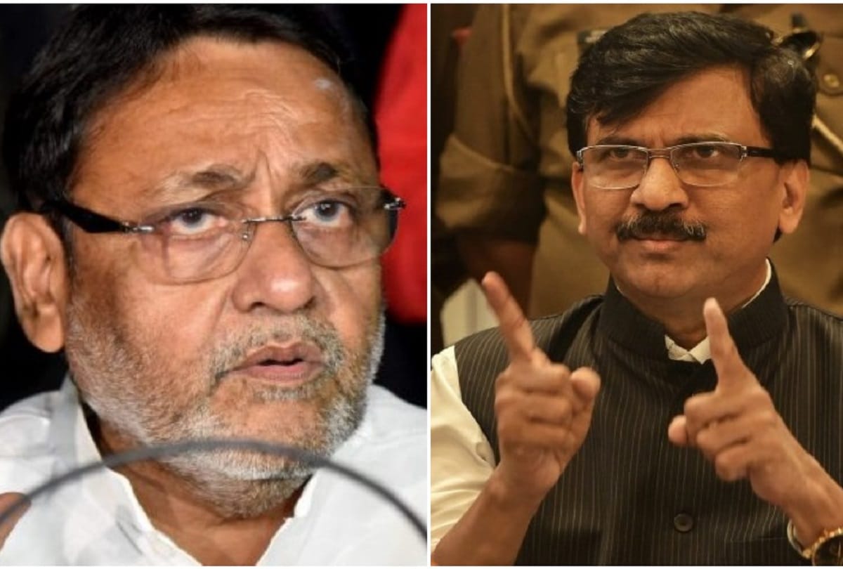 Ncp leader Ajit pawar and Nawab malik questioned sanjay raut over saamana editorial about anil deshmukh accidental home minister