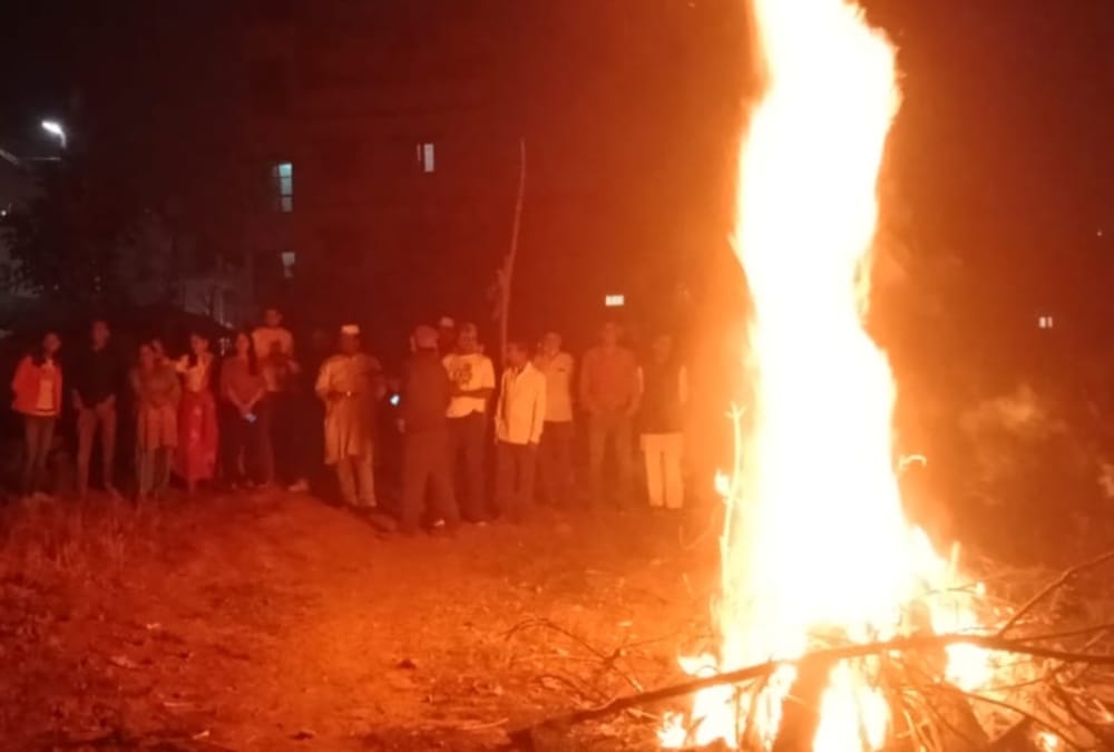 Holika Dahan Holi 2021 Celebration in Uttarakhand Photos