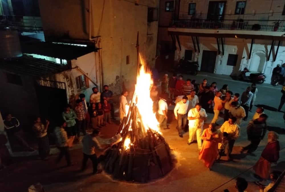 Holika Dahan Holi 2021 Celebration in Uttarakhand Photos