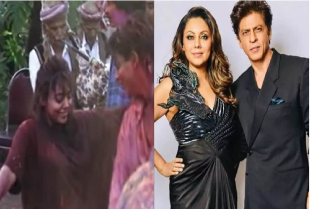 Shah Rukh Khan And Gauri Khan  Holi Party Vintage Video Is Hitting Internet