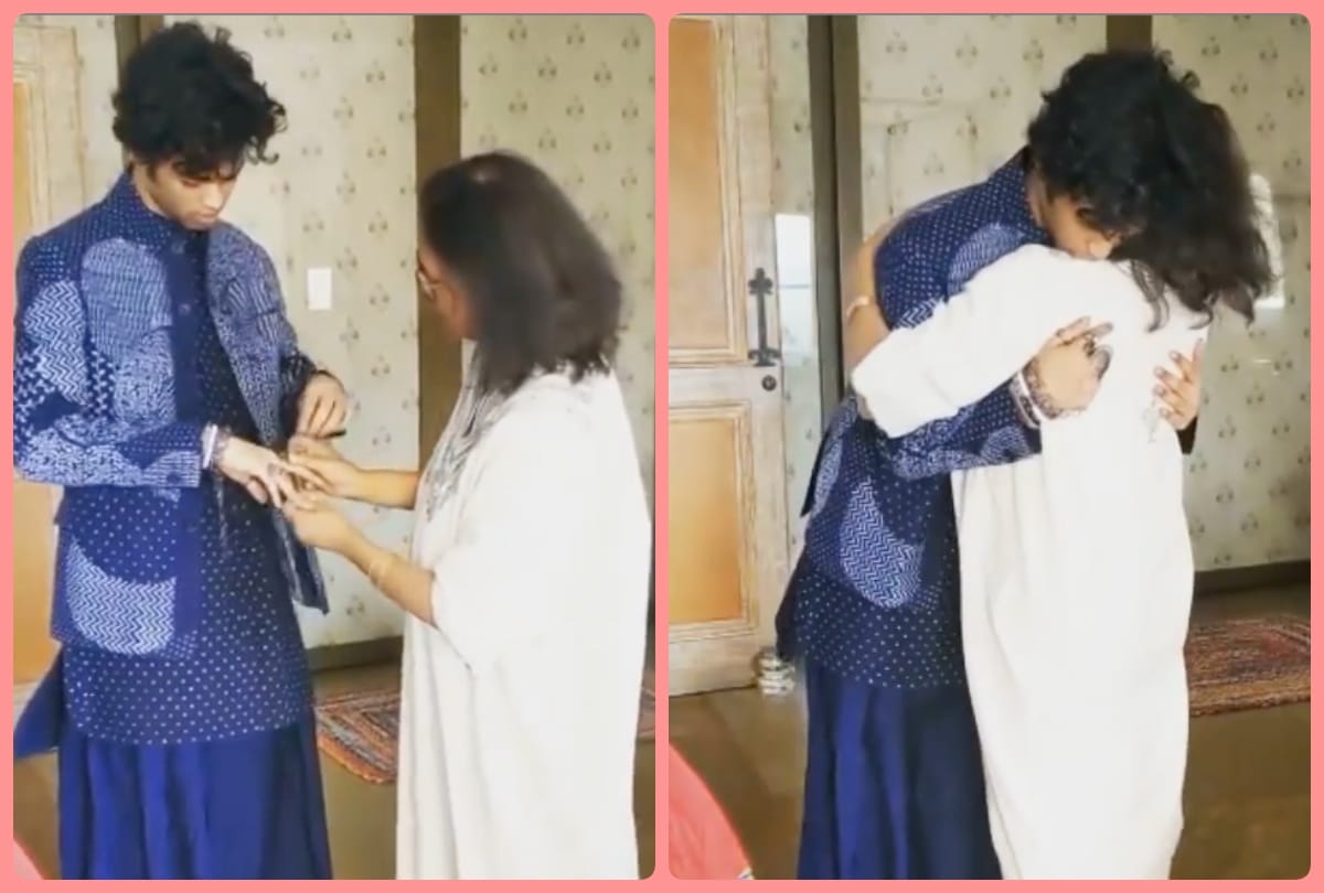 babil wore father irrfan khan clothes to accept his filmfare awards 2021 shared video with sutapa sikdar