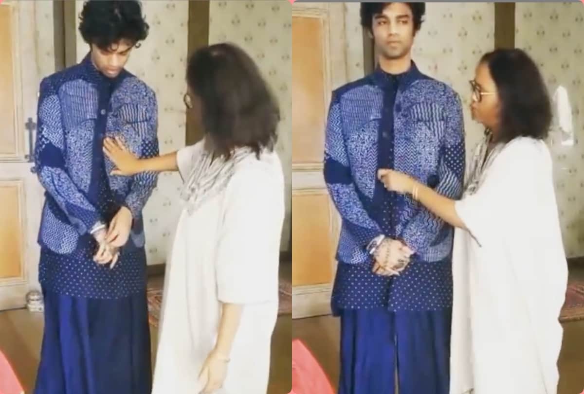 babil wore father irrfan khan clothes to accept his filmfare awards 2021 shared video with sutapa sikdar