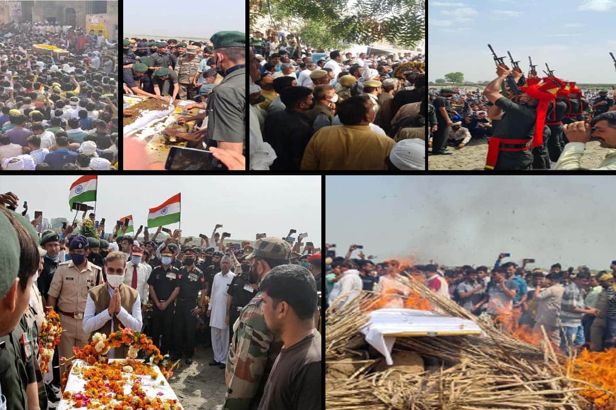 Jammu Encounter Update: Martyr Pinku Dangi was cremated in Luhari village of Baghpat and see photos