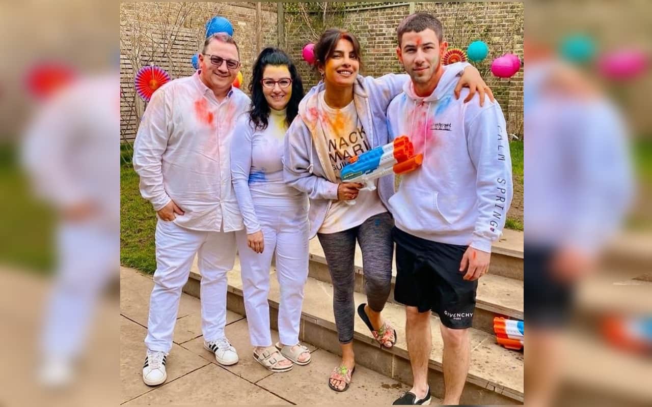 priyanka chopra shared holi photos on instagram with nick jonas and in laws