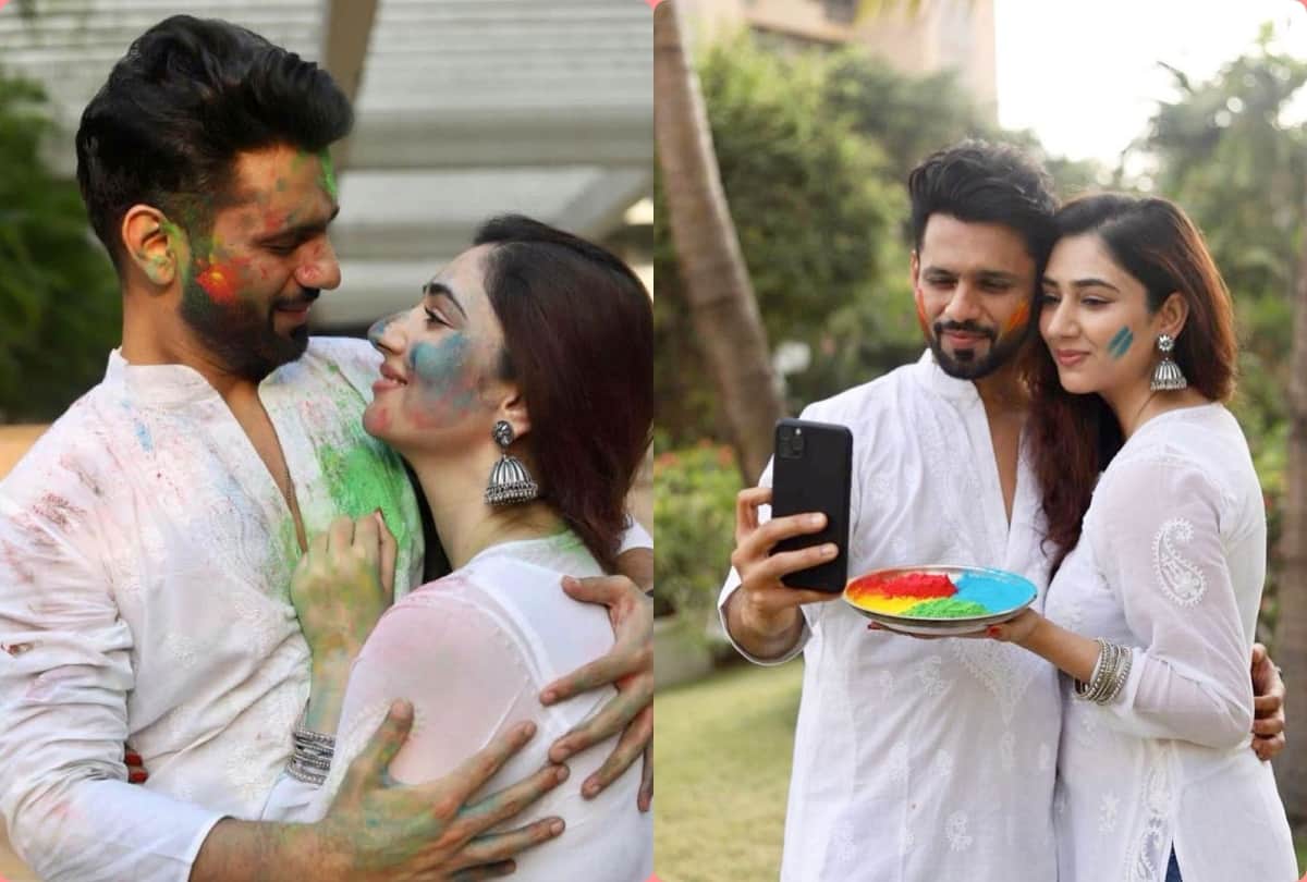 bigg boss 14 fame rahul vaidya spotted at airport with disha parmar