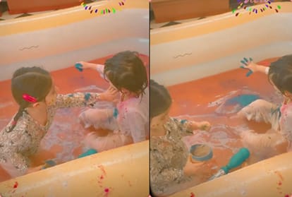 taimar ali khan celebrated holi with soha ali khan daughter inaaya khemu video gone viral