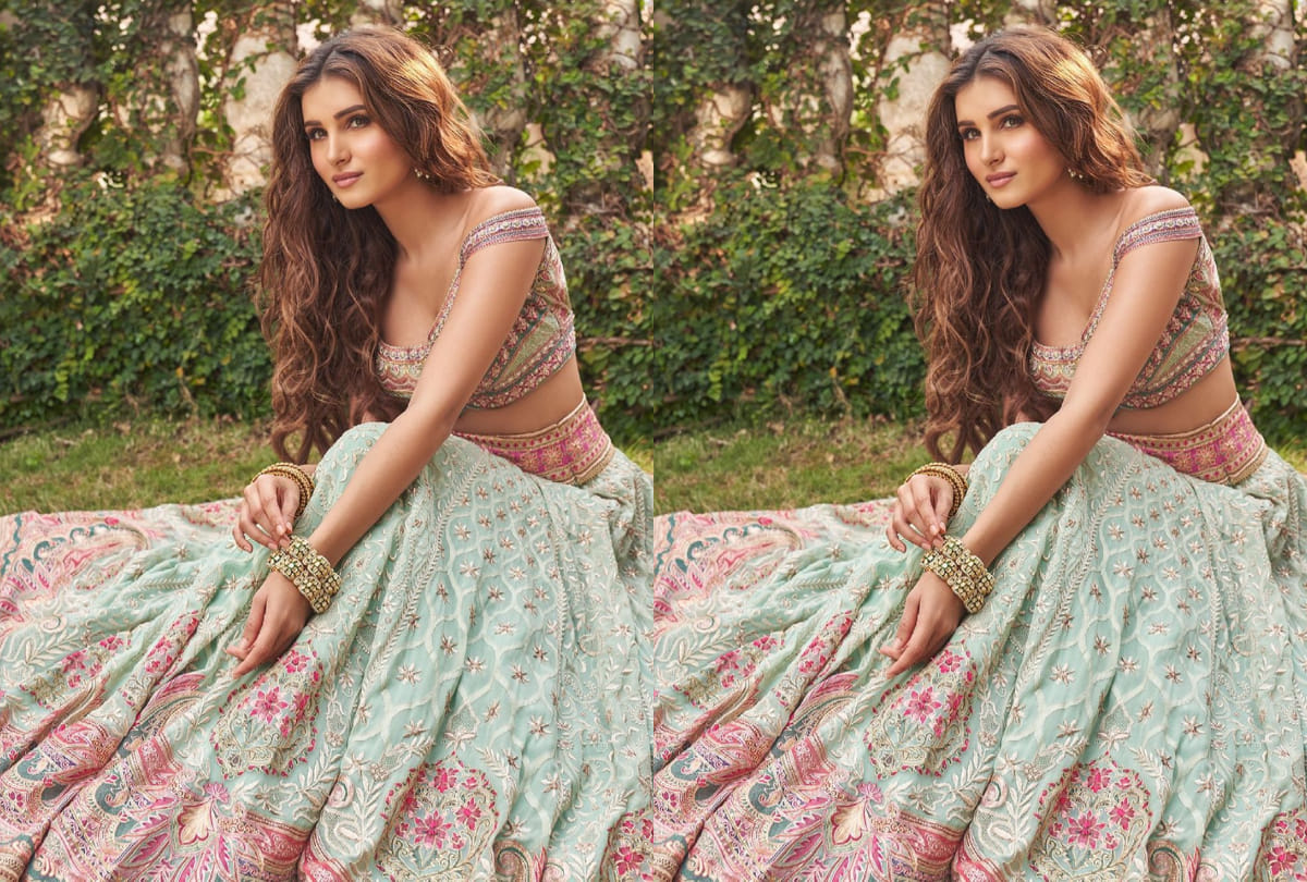 tara sutaria sizzles ethnic lehenga in holi celebration