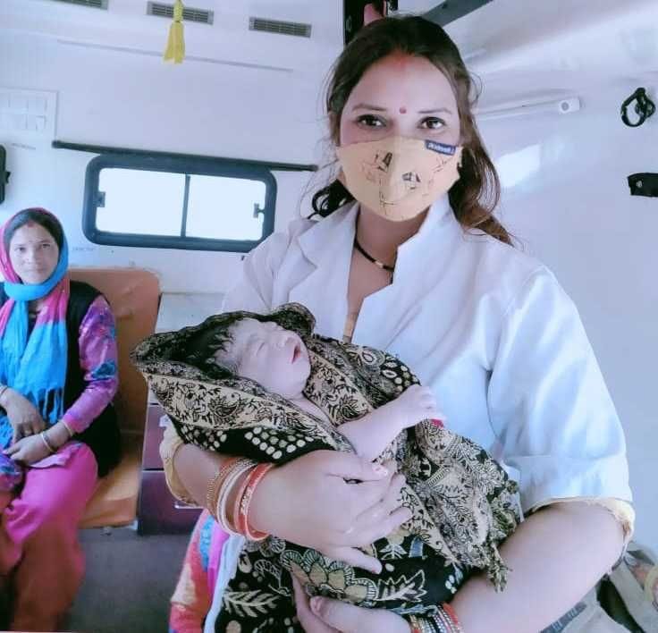 Infant born in 108 ambulances on Holi