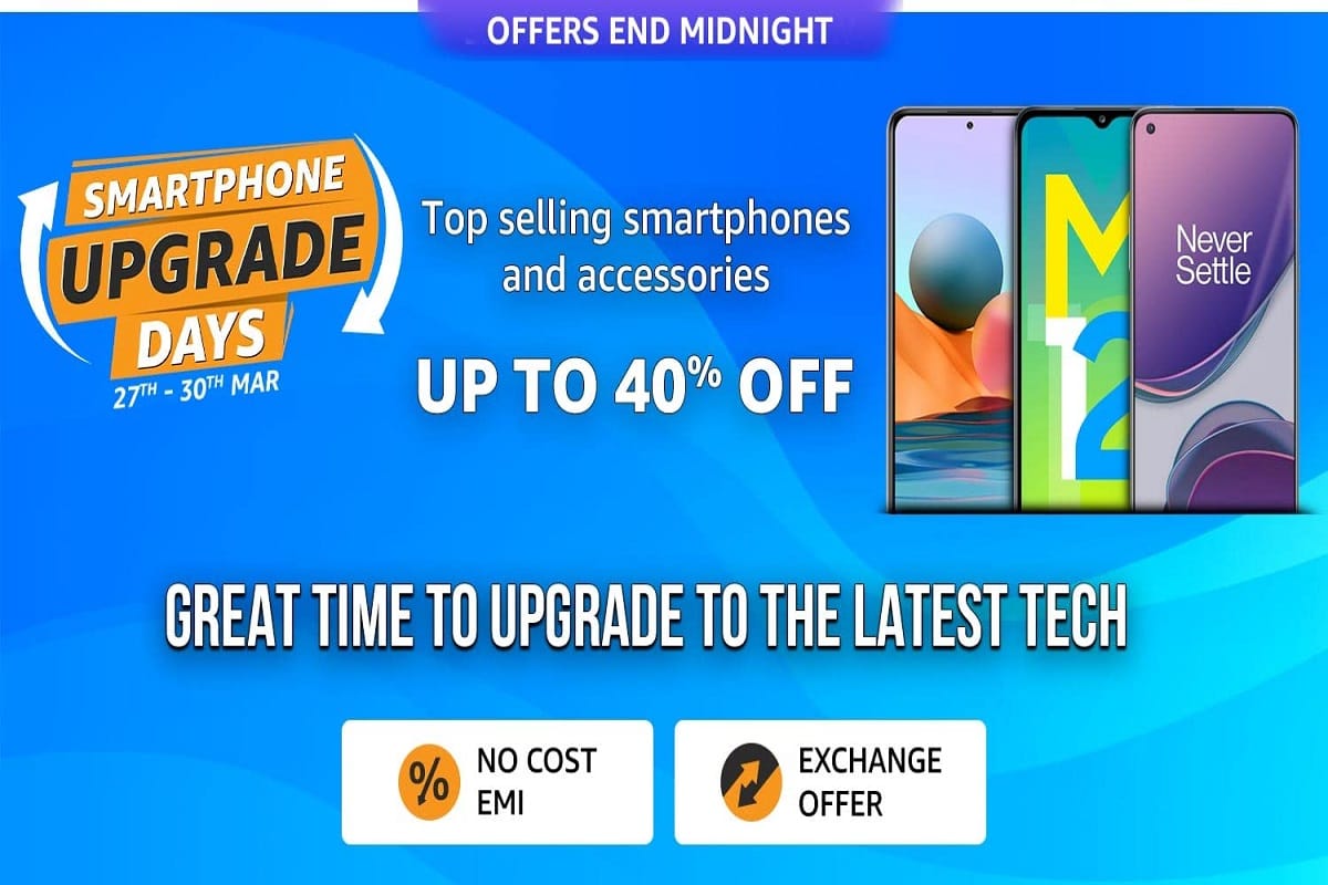 Amazon India Smartphone and TV Upgrade Days sale Up to 40 percent off on smartphones, televisions and accessories