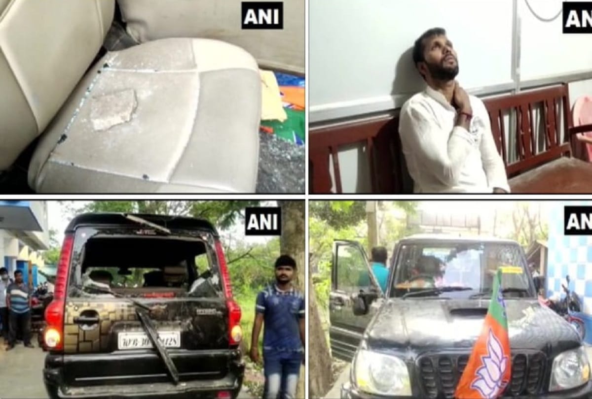 Former cricketer and West bengal BJP candidate Ashok Dinda attacked  at moyna