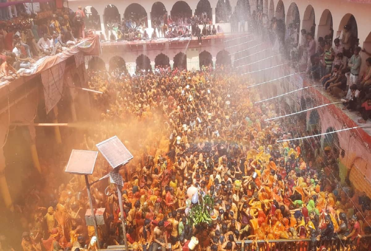 holi in mathura: huranga celebrated at dauji temple in baldev