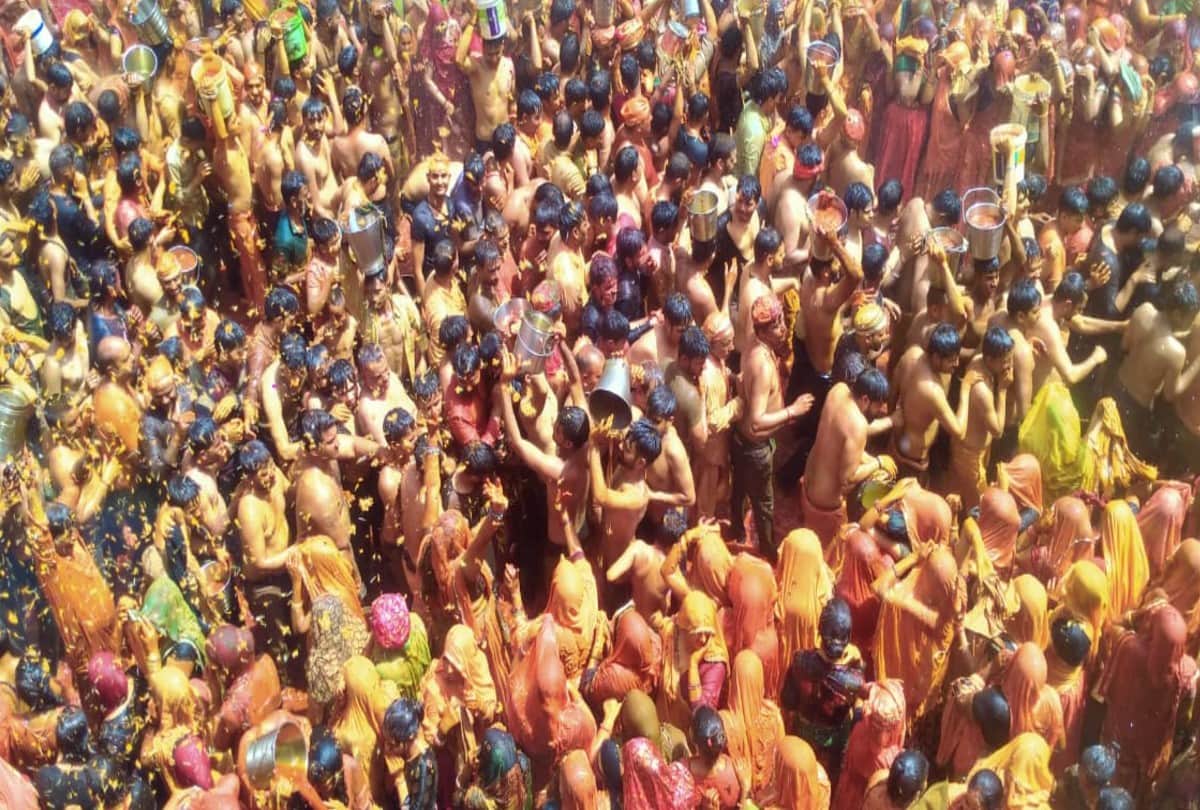 holi in mathura: huranga celebrated at dauji temple in baldev
