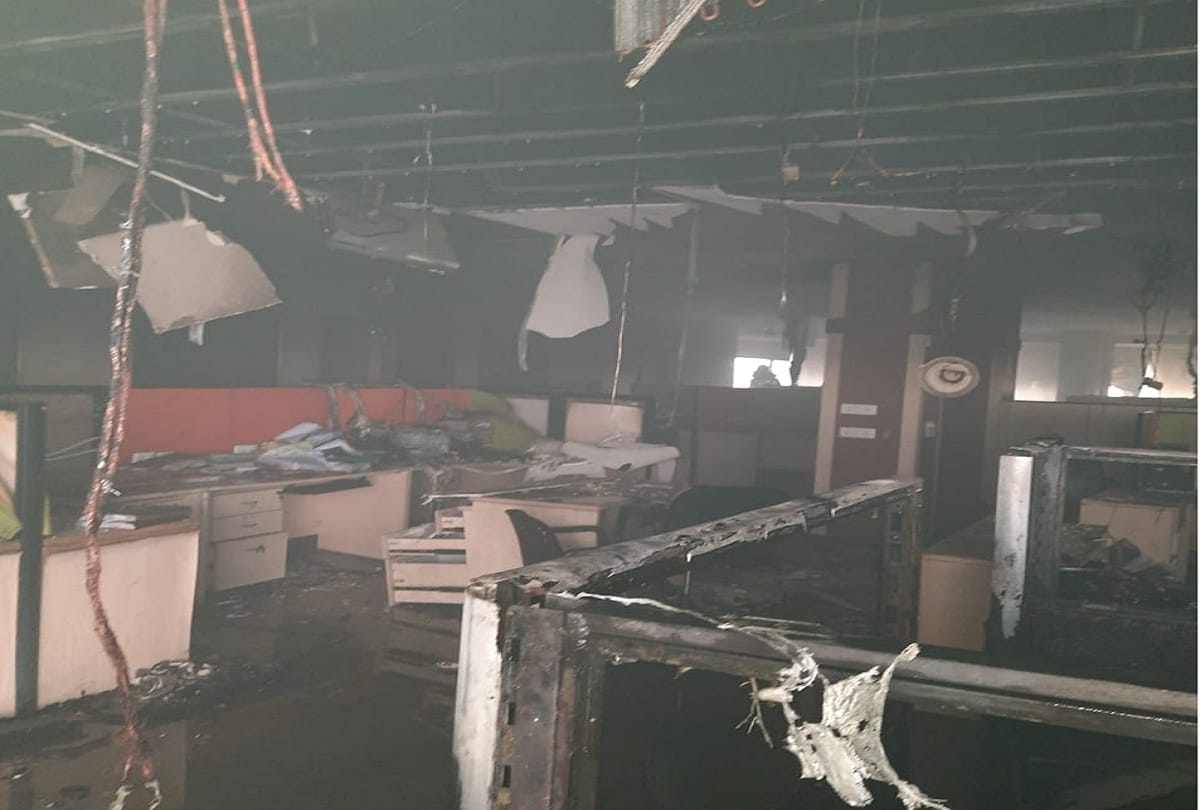 Fire breaks out on 6th floor of Inter State Bus Terminal ISBT in Delhi