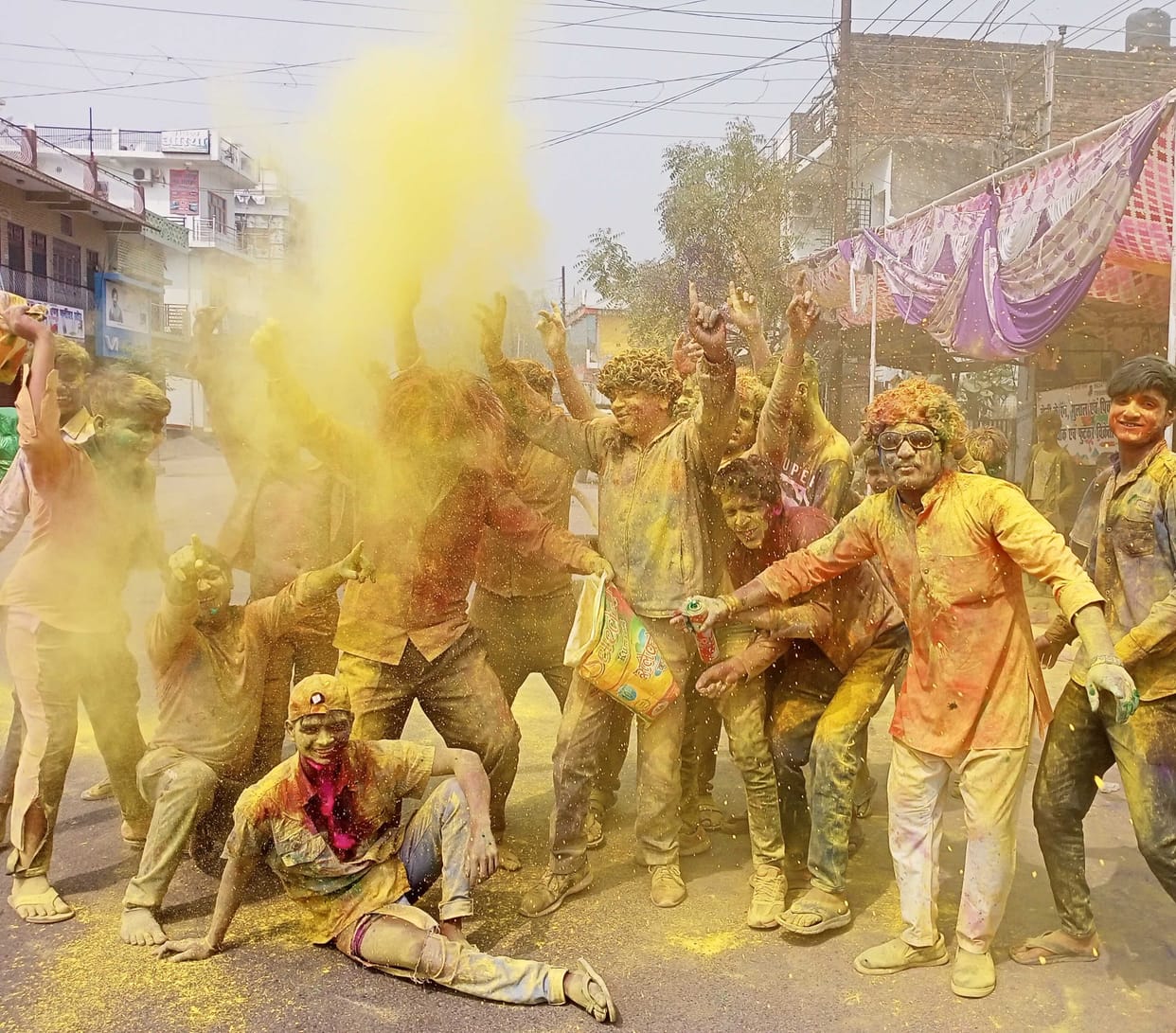 Holi festival celebrated with joy