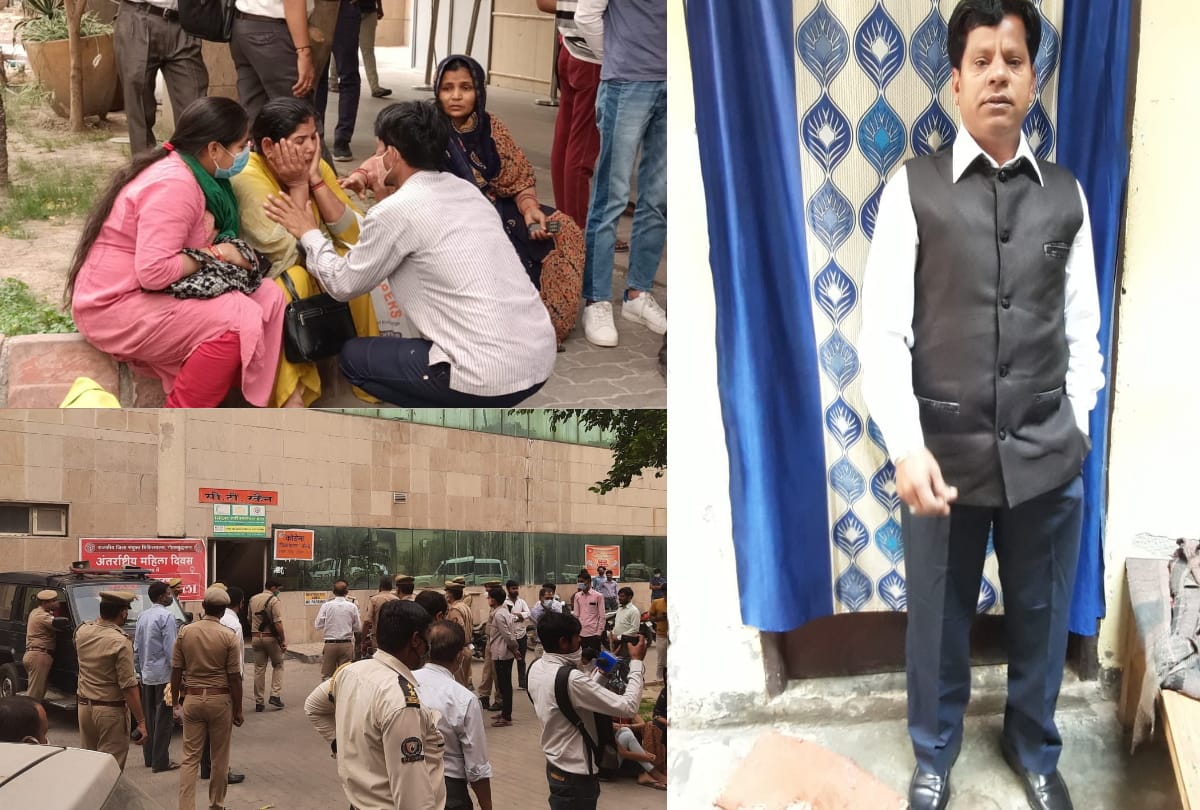 Noida one man vaccinated in morning died in after noon family create furor in hospital doctors say postmortem report will tell the truth