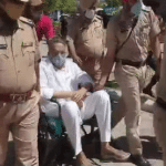 पंजाब में पेशी के दौरान बाहुबली मुख्तार अंसारी व्हील चेयर पर