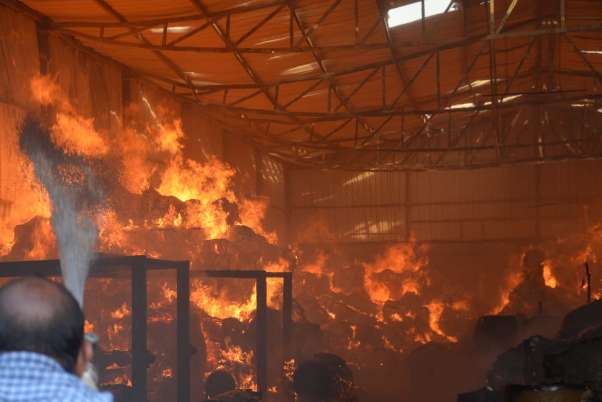 fire in factory