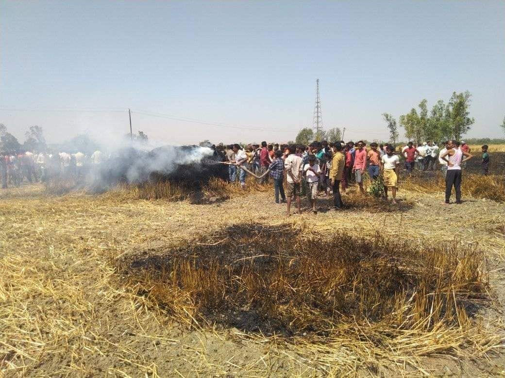 18 big wheat crop ashes from fire