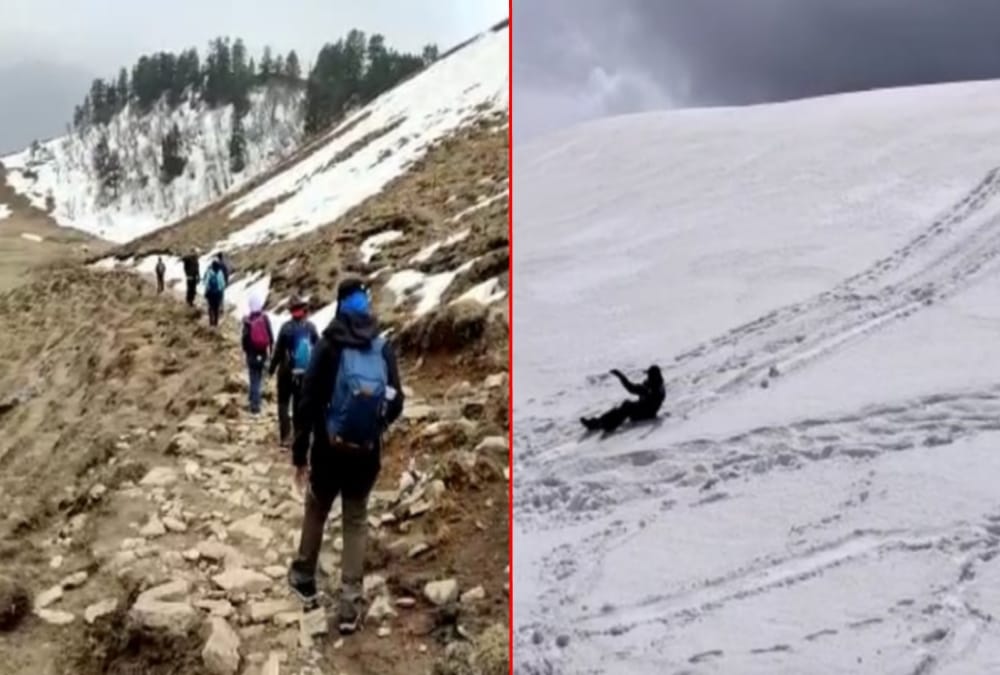 Uttarakhand News: Chennai Tourist Group Visit Snow Covered Dayara Bugyal Beautiful Photos
