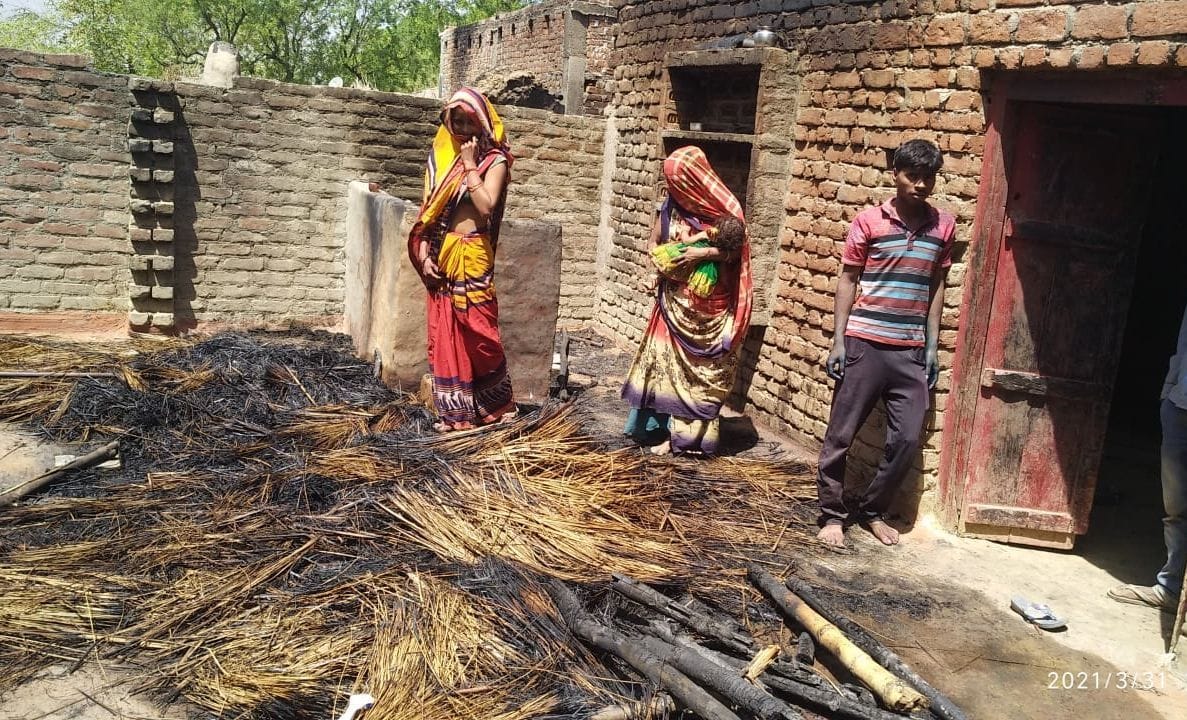 hardoi,accident,fire,hardoi news