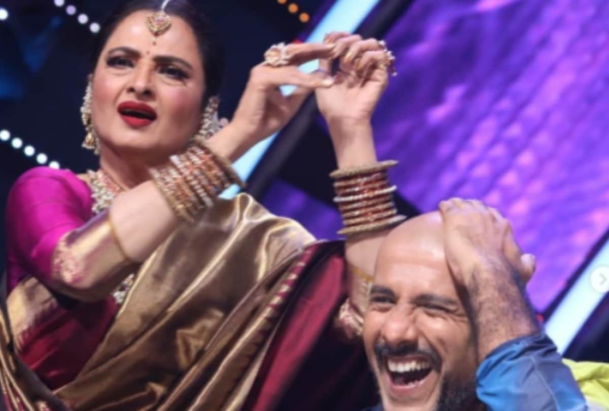 Rekha visits Indian Idol 12 set Vishal Dadlani shared fun pictures
